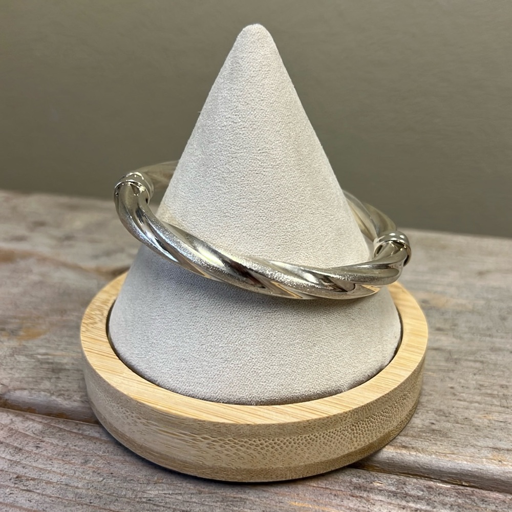 Sterling Silver Twisted Bangle Bracelet